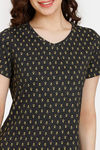 Rosaline Rural Charm Knit Cotton Top (Pack of 2) - Black Green — thumbnail 11